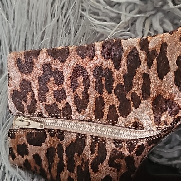 Steve Madden leopard print spike heel short boots sz10 - Picture 2 of 7